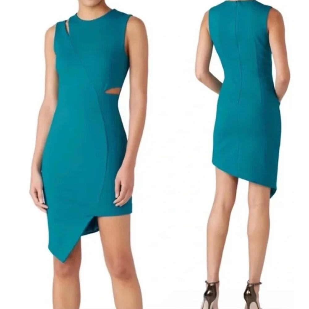 Elliatt Sanctuary Dress Women XS Teal NWT Asymmetrical Bodycon E5011946